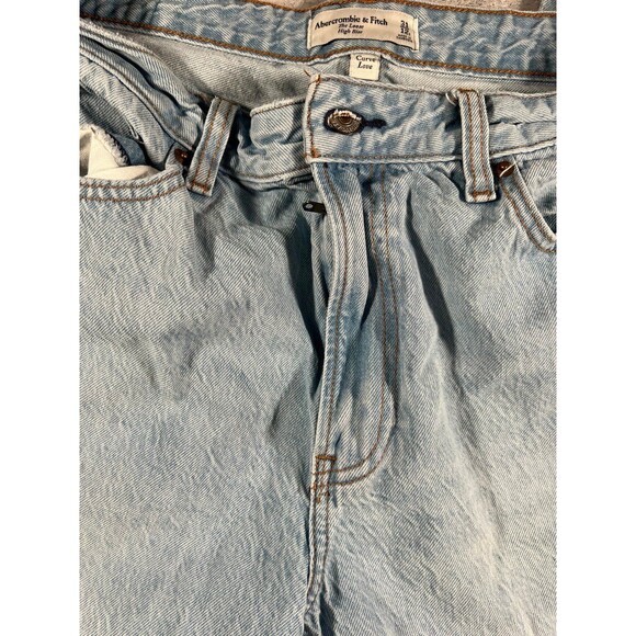 Women’s Abercrombie the loose high rise 31/12SHORT curve love - Picture 3 of 9